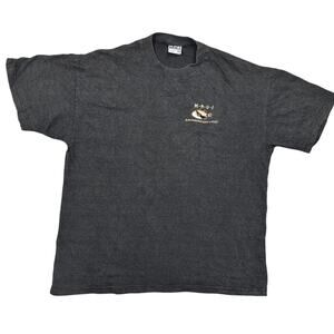 VTG King Cotton Black T-Shirt XL Cotton Preowned Men's MAUI Hawaii Short Sleeve